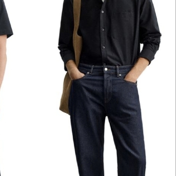 Zara men Slim fit jeans, Dark Blue Jeans Size 31 - Picture 5 of 17
